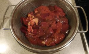 鶏レバーと小松菜の炒め物の作り方04