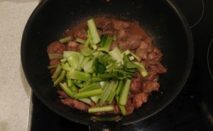 鶏レバーと小松菜の炒め物の作り方06