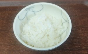 我が家のこんにゃく米入りご飯の120g（小盛り）